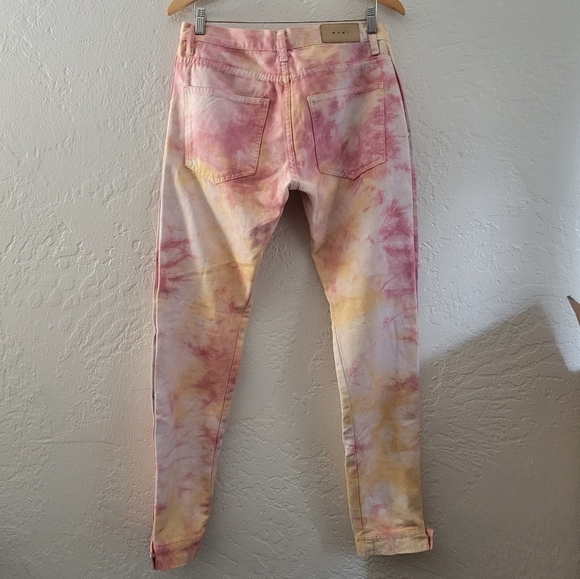 MNML Pink Tie Dye Snap Pants Size 30 - Picture 3 of 8